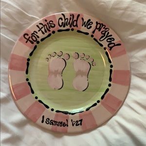 Girl Baby Gift Plate